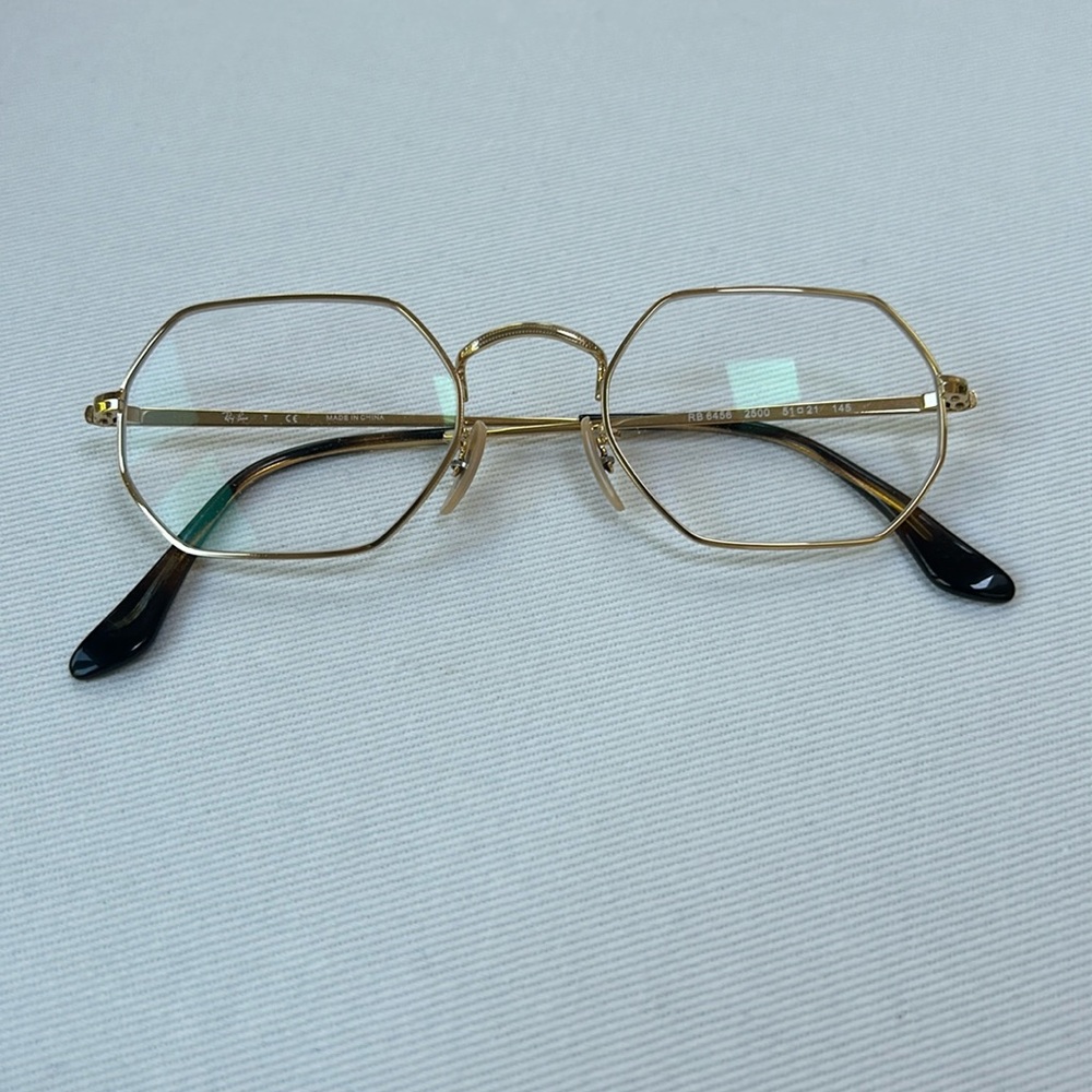 Ray Bay Hexagon Glasses With Prescription Lens